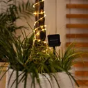 Светодиодный дюралайт на солнечной батарее Lumineo Solar 4.95 м, 100 теплых белых LED ламп, контроллер, IP44