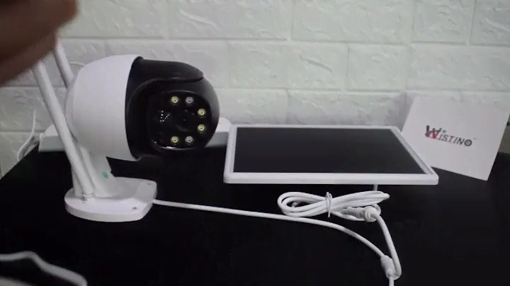 Wistino V380 pro solar wifi cctv camera connection way-english version