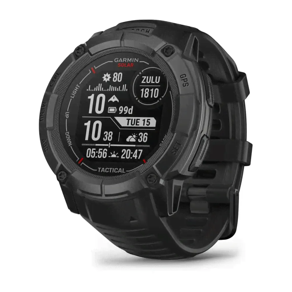 Мультиспортивные часы Garmin INSTINCT 2X Solar Tactical Black-0