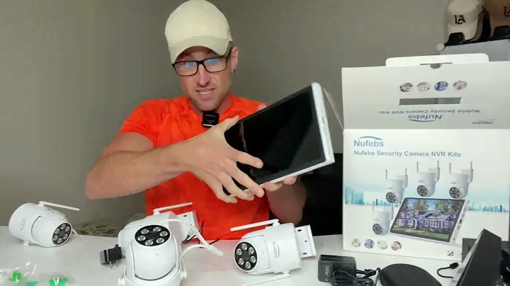 Nufebs Wireless Security Camera System With Monitor. PLUG and PLAY