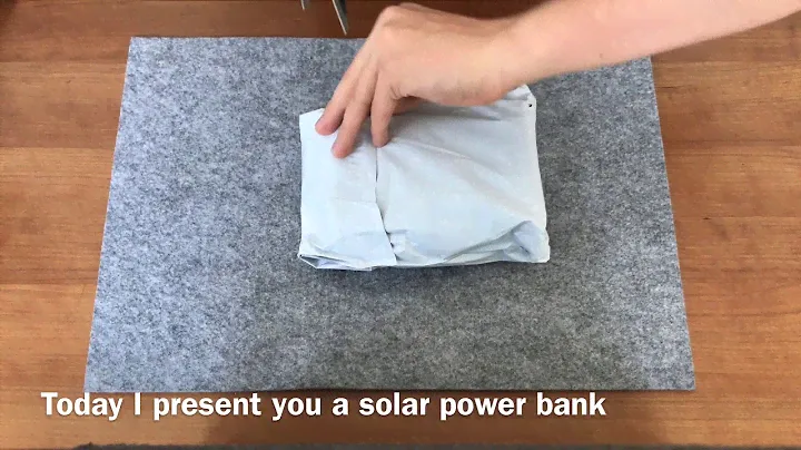 SOLAR CHARGER  - Mini portable 1200mAh Solar power bank UNBOXING