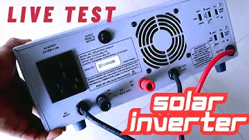 Microtek solar inverter Live Test With Solar Panel | Solar inverter load test live