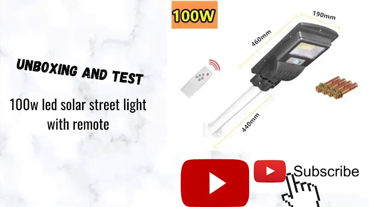 UNBOXING and test 100w led solar street light(totally shock!!!!!!!)