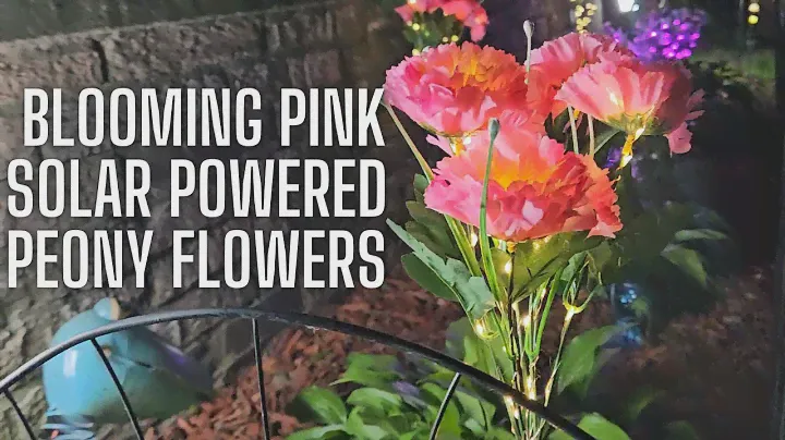 Solar Garden Flower Lights  | Neporal 2 Pack Solar Flowers