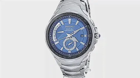 Seiko Men's Radio Sync Solar Coutura Silvertone Watch - Radio-controlled World time function