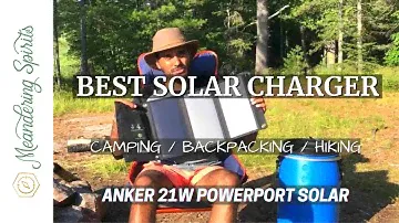 Camping Solar Charger Review [Anker 21W PowerPort Solar] - Backpacking | Hiking
