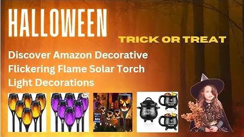 Halloween Decorative Flickering Flame Solar Torch Lights
