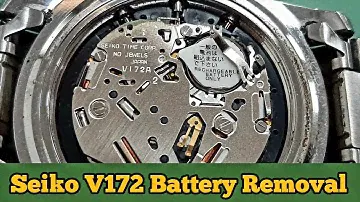 Seiko V172 Solar Battery Replacement | SolimBD | Watch Repair Channel