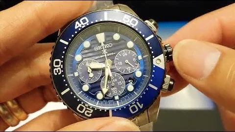 Kind Of ASMR Unboxing SEIKO Prospex Solar Chronograph Diver Watch!
