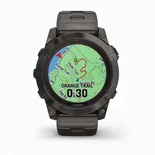 Умные часы Garmin FENIX 7X PRO Sapphire Solar Edition Титановый угольно-серый корпус с DLC-покрытием и титановым браслетом▪-2