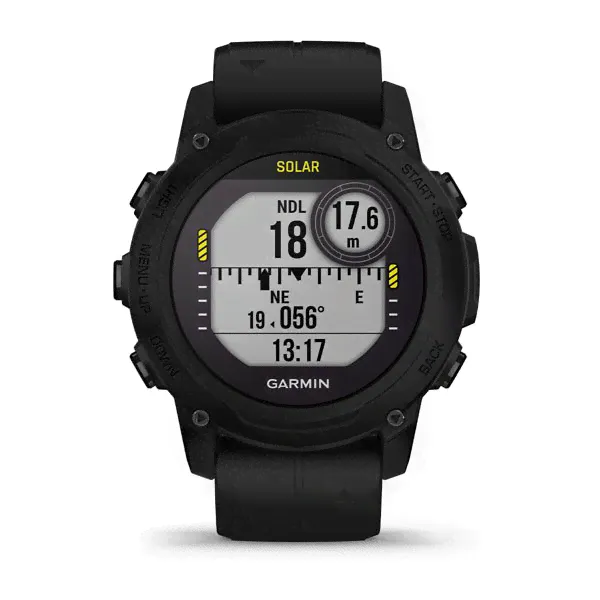 Компьютер для дайвинга Garmin DESCENT G1 Solar черный-0