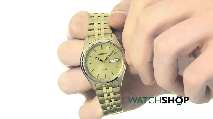 Seiko Men's Solar Powered Watch (SNE036P1)