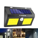 Светодиодный навесной фонарь на солнечной батарее с датчиком движения Solar Motion 48 LED, черный
