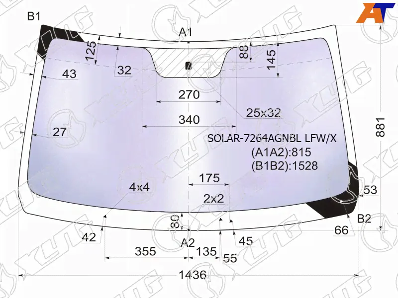   RENAULT LOGAN 04-13 / LADA LARGUS 12- (Solar-X   