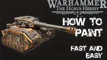 How to Paint Horus Heresy Solar Auxilia Leman Russ and do a good job