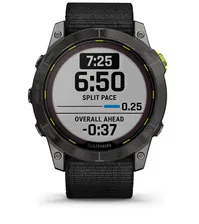 Смарт-часы GARMIN Enduro 2 Sapphire Solar, угольно-серый DLC титановый с нейлоновым ремешком UltraFit (010-02754-01)