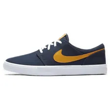 Кроссовки Nike SB Skateboard Portmore II Solar CNVS Blue Yellow