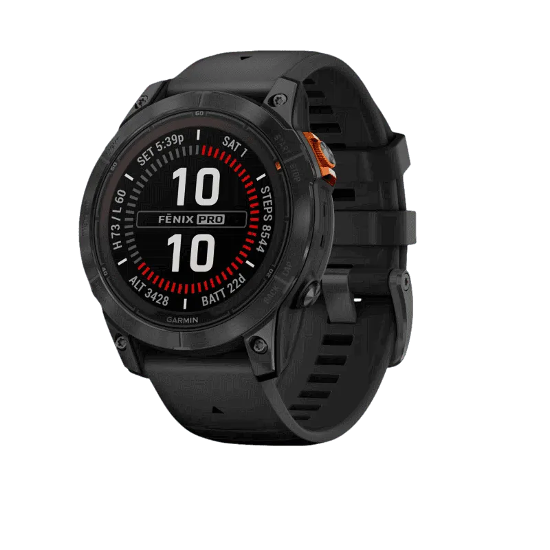 Fenix 7 Pro Solar серый с черным ремешком