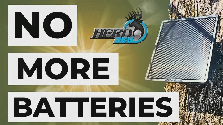 NO MORE BATTERIES | Best Solar Powered Trail Camera of 2024 - HERD 360