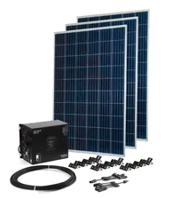 Комплект: солнечный инвертор TEPLOCOM Solar-1500 + солнечная панель 3 х 250 Вт