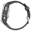 Часы Garmin Fenix 7S Pro Solar серебристый с черным ремешком