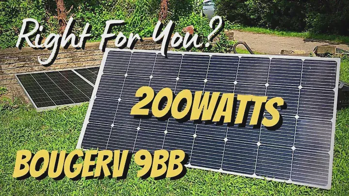 BougeRV 200 Watt 9BB Solar Panel - Great Form Factor!