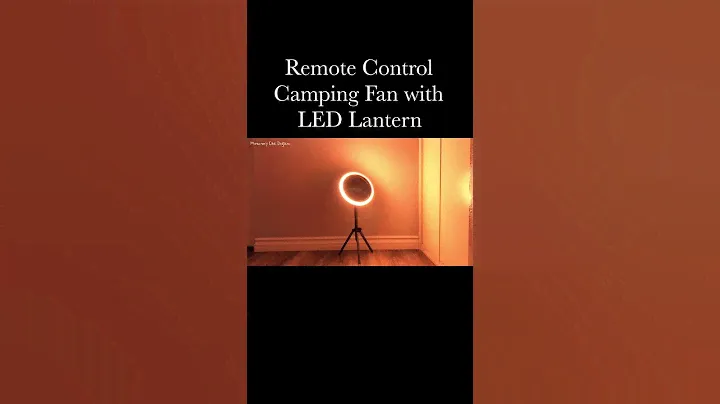 Remote Control Camping Fan with LED Lantern