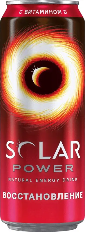 Энергетик Solar Power Recovery безалкогольный газированный, 450мл-3