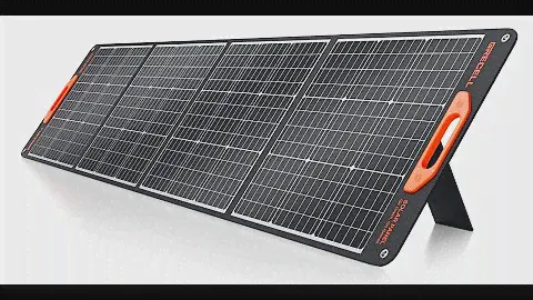 GRECELL 200W Portable Solar Panel | 12V/24V Flexible Lightweight Foldable Solar Panel Kit