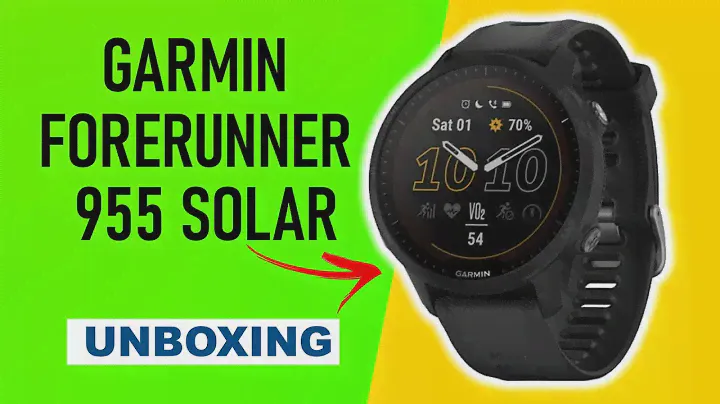 Garmin Forerunner 955 Solar Black Unboxing 4K (010-02638-20)