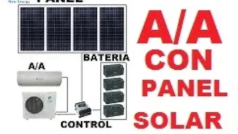 AIRE ACONDICIONADO SPLIT CON PANEL SOLAR SIN ALIMENTACION A  RED ELÉCTRICA AHORRO 100%