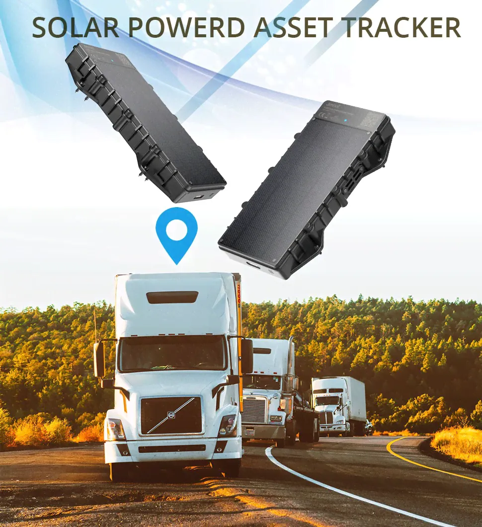 Solar GPS Tracker 4G - Real Time Tracking + IP67 Waterproof + 10000mAh Battery-0