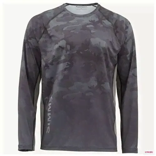 Simms Водолазка Challenger Solar Tech Jersey hex flo camo carbon, XL активный отдых