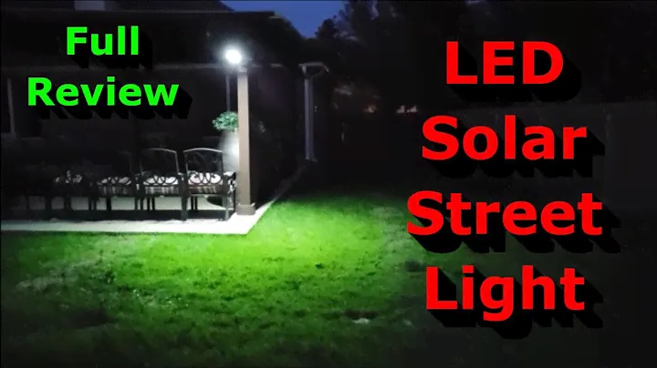 Great for the Backyard! LED Solar Street Light - Full Review