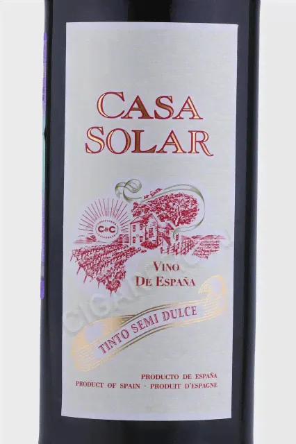 Casa Solar Tinto Semi Dulce Вино Каса Солар 0.75л