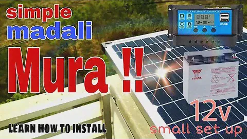Paano mag-install ng Solar set up || Beginner  friendly, solar power generator.