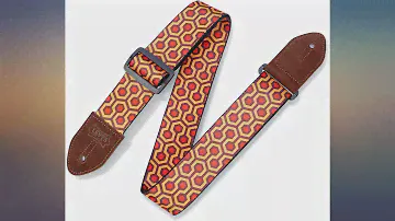 Levy's Leathers 2" Polyester Guitar Strap Hex Design; Burgundy, Red, and Mustard review