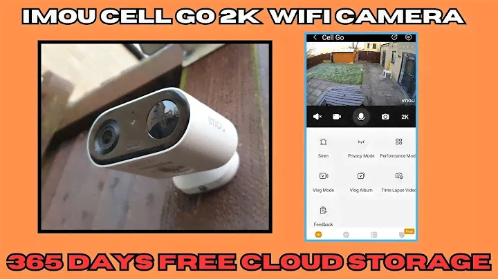 IMOU Cell Go 2K Outdoor Security Camera 365 days free cloud storage