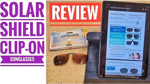 SOLAR SHIELD CLIP ON SUNGLASSES How to find your Size with chart