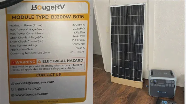 I Finally Bought a Solar Panel / BougeRV Solar Panel 200 watts