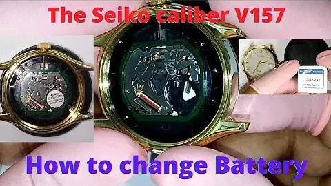 How to change Rechargeable battery on Seiko Solar cal. V157 | TrendWatchLab | Seiko Solar Watch