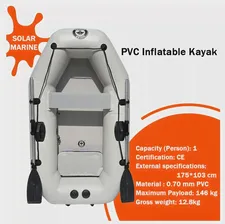 SOLAR MARINE 2023 Новый многоразмерный надувной каяк, рыбацкая лодка, Туристическое гребное каноэ из ПВХ с воздушной палубой