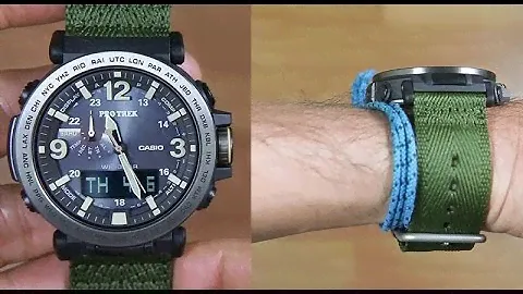CASIO PROTREK TRIPLE SENSOR PRG-600YB-3 CLOTH BAND - UNBOXING