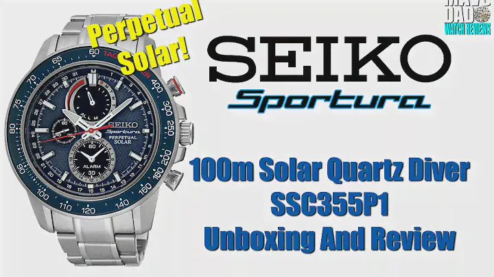 Perpetual! | Seiko Sportura 100m Solar Quartz Diver SSC355P1 | SSC357P1 Unbox & Review