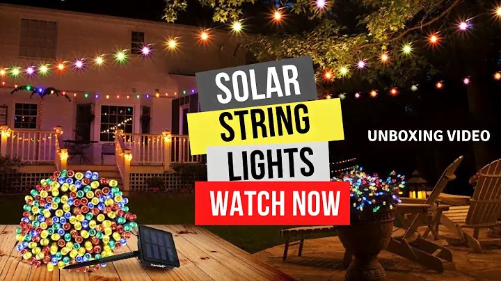HARDOLL® 200 LED SOLAR STRING DECORATIVE LIGHT FOR GARDEN, HOME, AND OUTDOOR