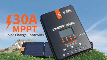 LiTime 30A MPPT Solar Charge Controller with Bluetooth Adapter
