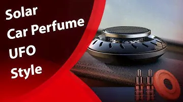 Solar Car Perfume UFO Style Air Freshener