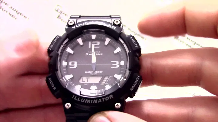 Часы Casio Illuminator AQ-S810W-1A - Инструкция, как настроить от PresidentWatches.Ru