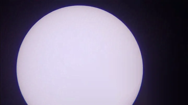 SUN THROUGH SMALL TELESCOPE USING BAADER SOLAR FILTER (AMATEUR) 🔭