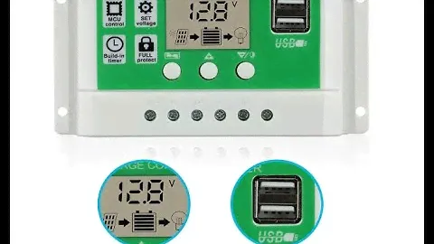 PowMr 10a PWM Charge Controller, 12V 24V Solar Controller 10amp with Dual Charge Regulator- Overview
